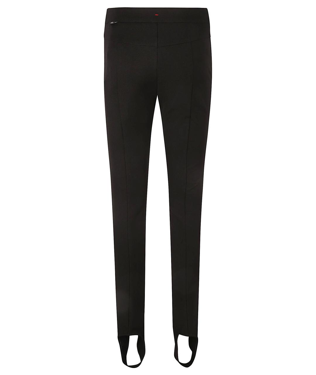 MONCLER GRENOBLE Черные полиамидовые прямые брюки, фото 2