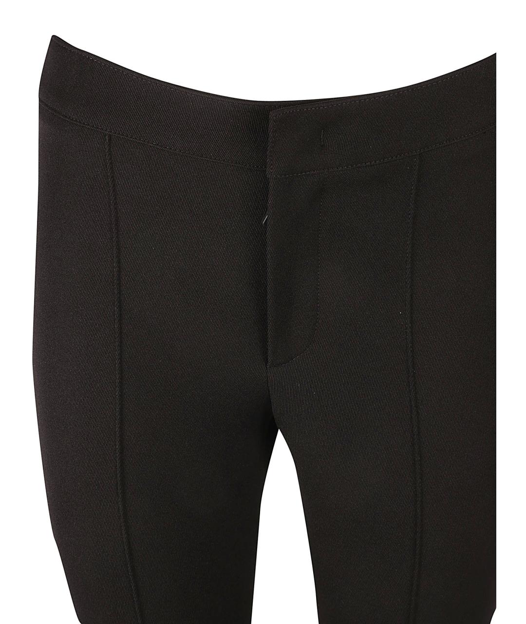 MONCLER GRENOBLE Черные полиамидовые прямые брюки, фото 3
