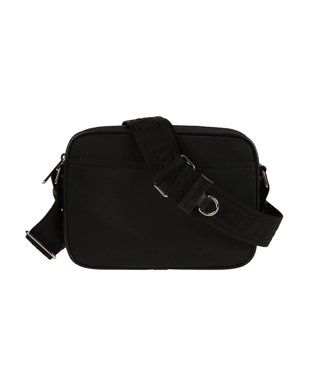 BURBERRY Черная синтетическая сумка на плечо, фото 2