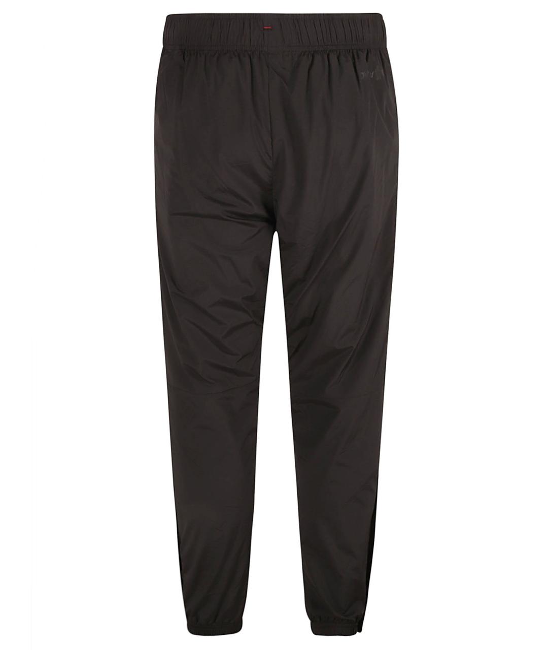 MONCLER GRENOBLE Черные полиамидовые повседневные брюки, фото 2