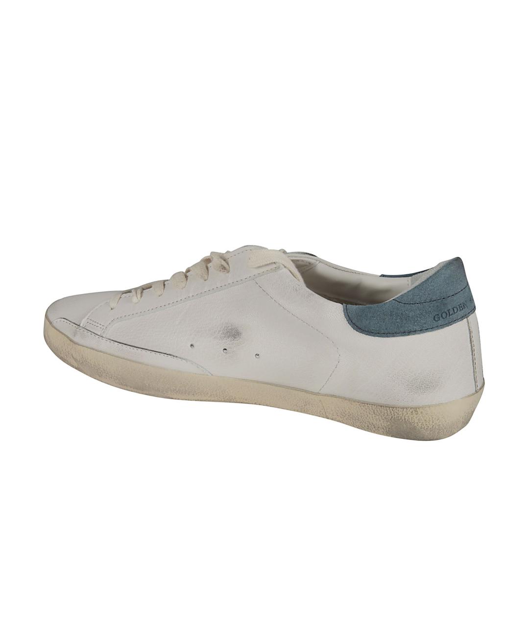 GOLDEN GOOSE DELUXE BRAND Белые кожаные низкие кроссовки / кеды, фото 3