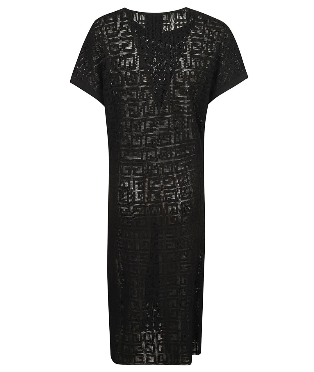 GIVENCHY Черное вискозное повседневное платье, фото 3