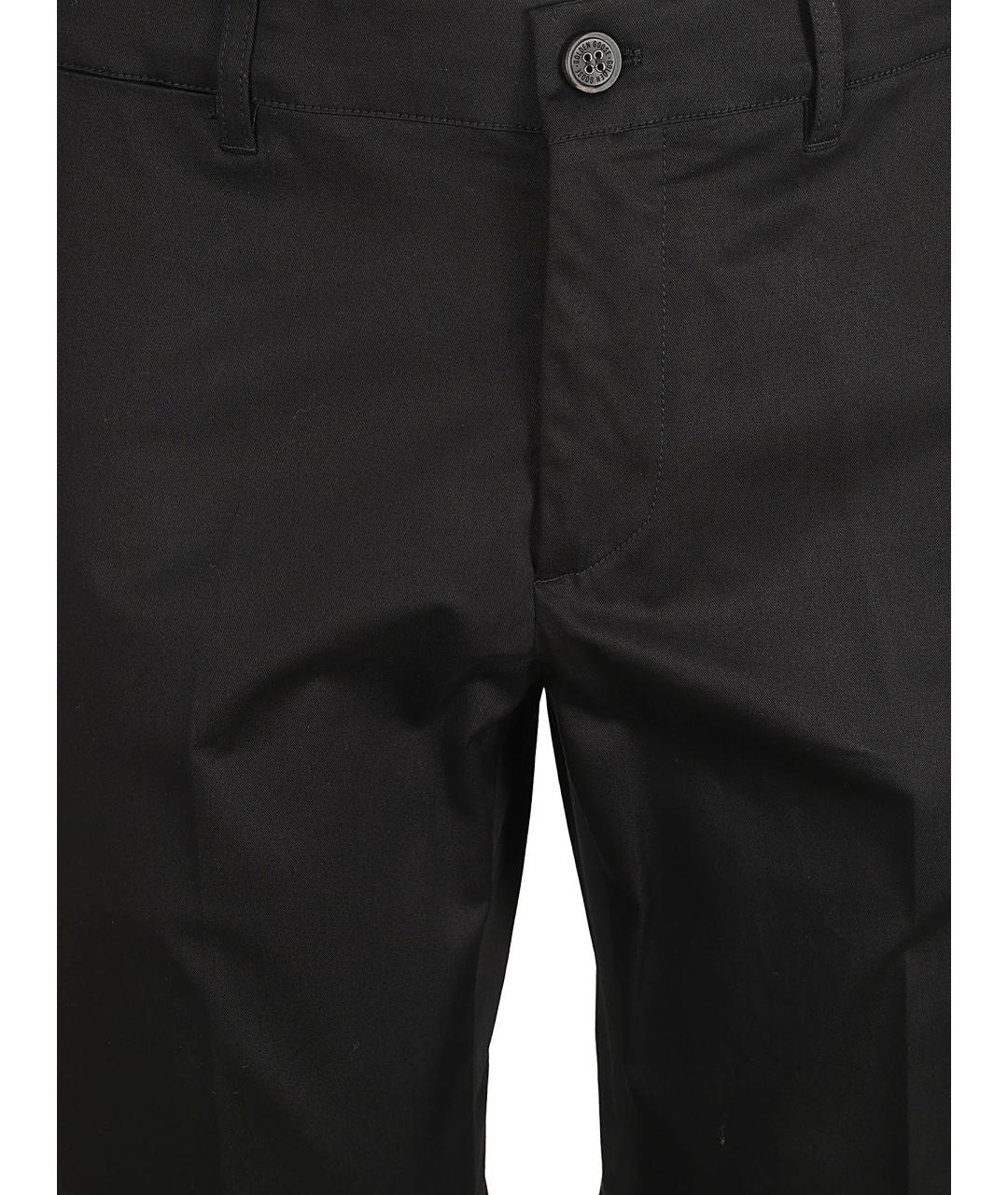 GOLDEN GOOSE DELUXE BRAND Черные хлопковые повседневные брюки, фото 3