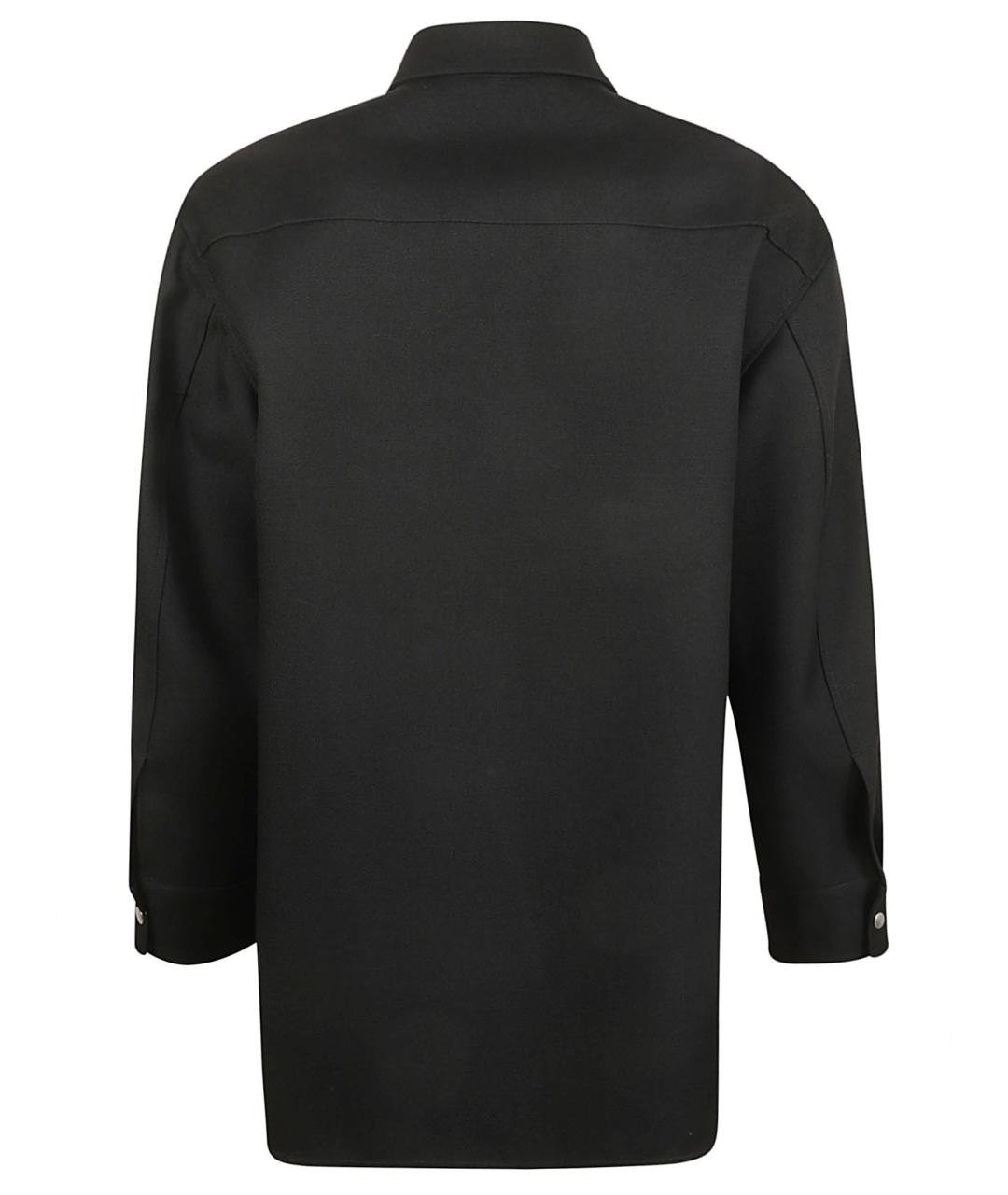 JIL SANDER Черная шерстяная кэжуал рубашка, фото 2