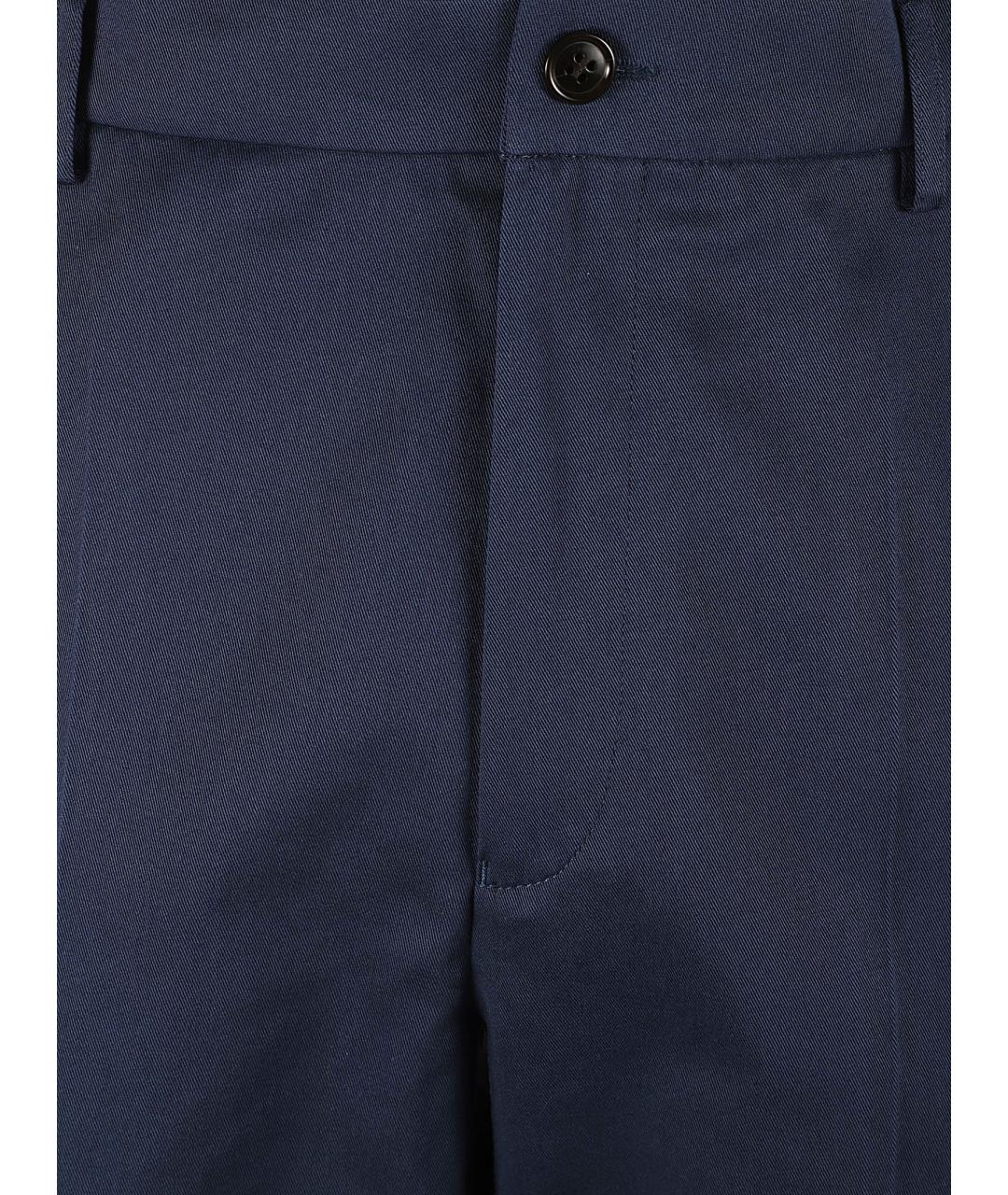 KENZO Синие повседневные брюки, фото 3