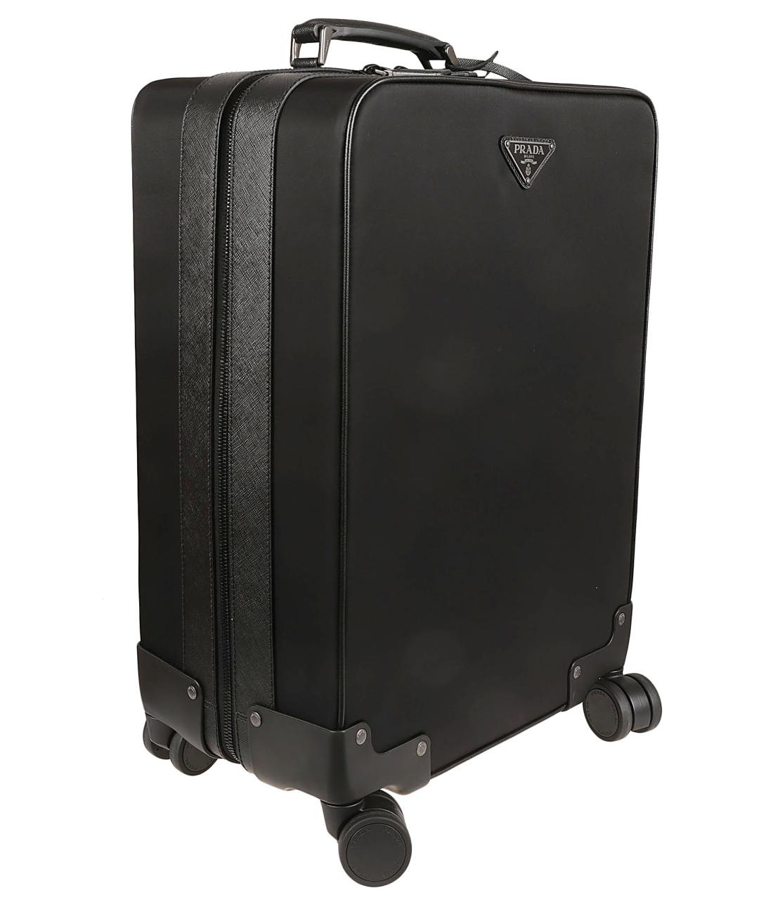 PRADA Черный синтетический чемодан, фото 3