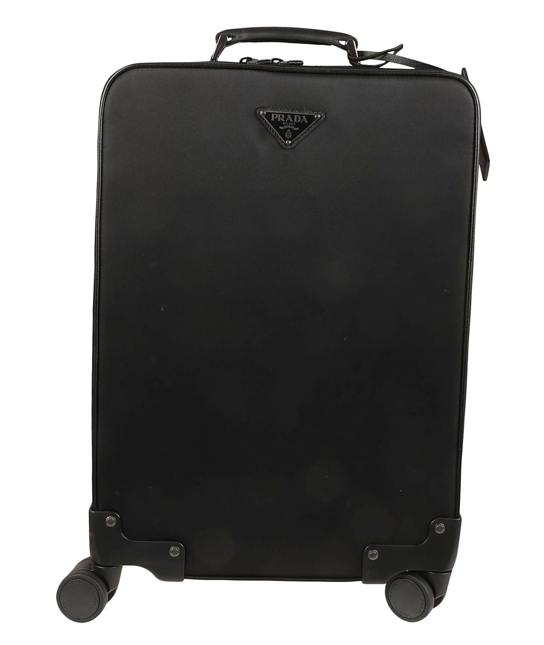 PRADA Черный синтетический чемодан, фото 1