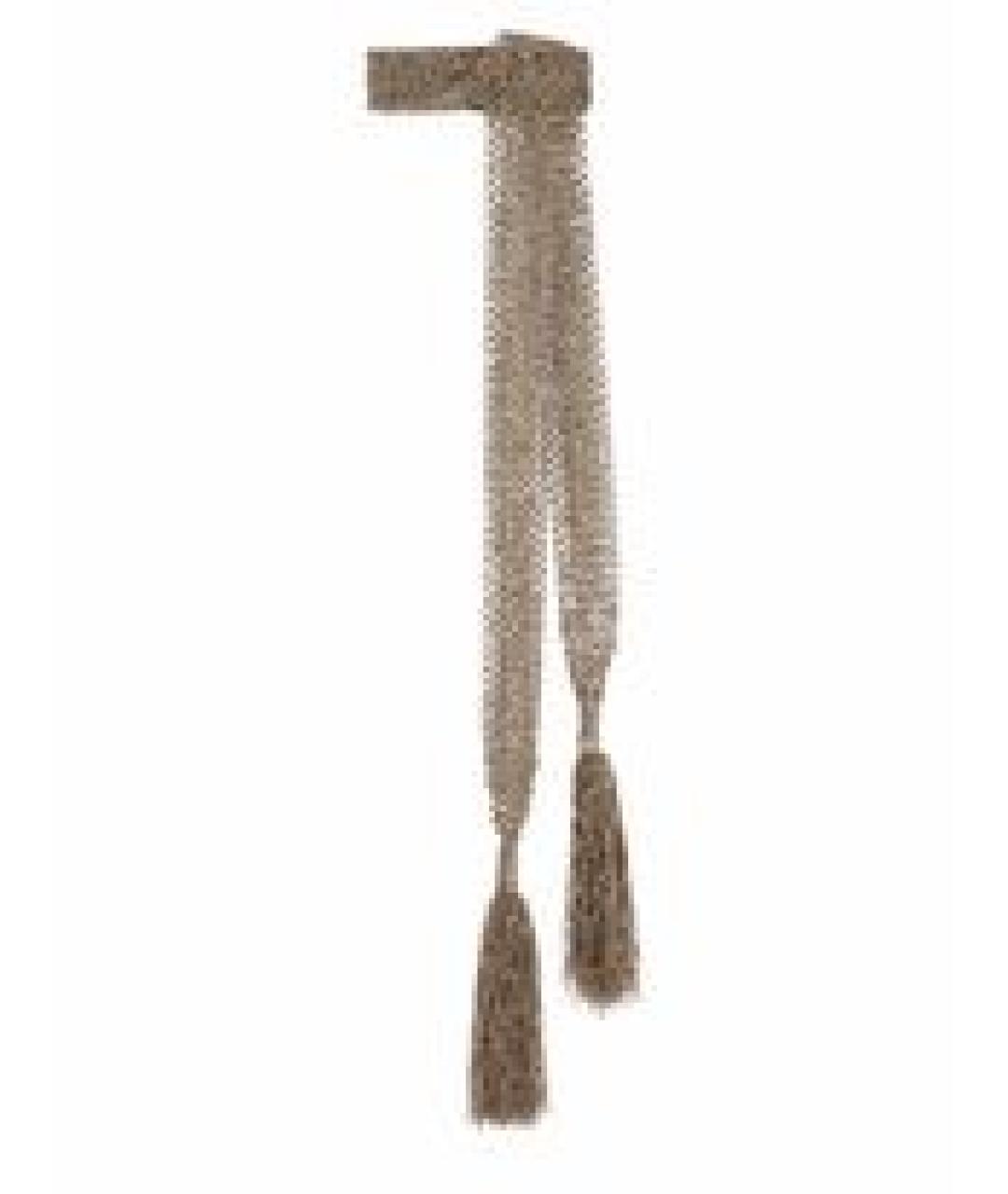 CELINE Золотой шелковый шарф, фото 1