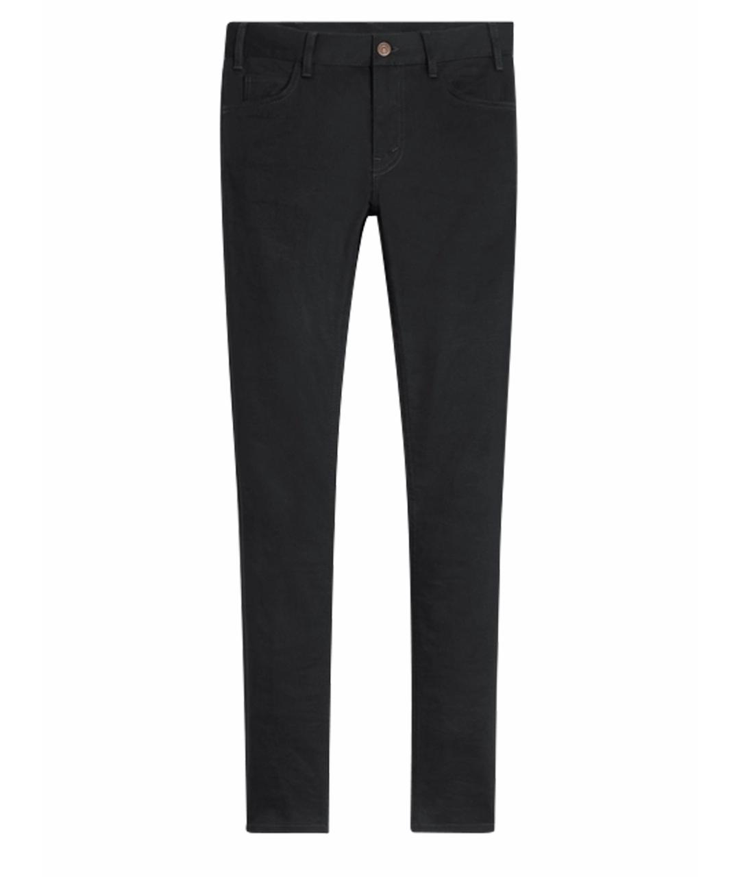 CELINE PRE-OWNED Черные хлопко-эластановые джинсы слим, фото 1