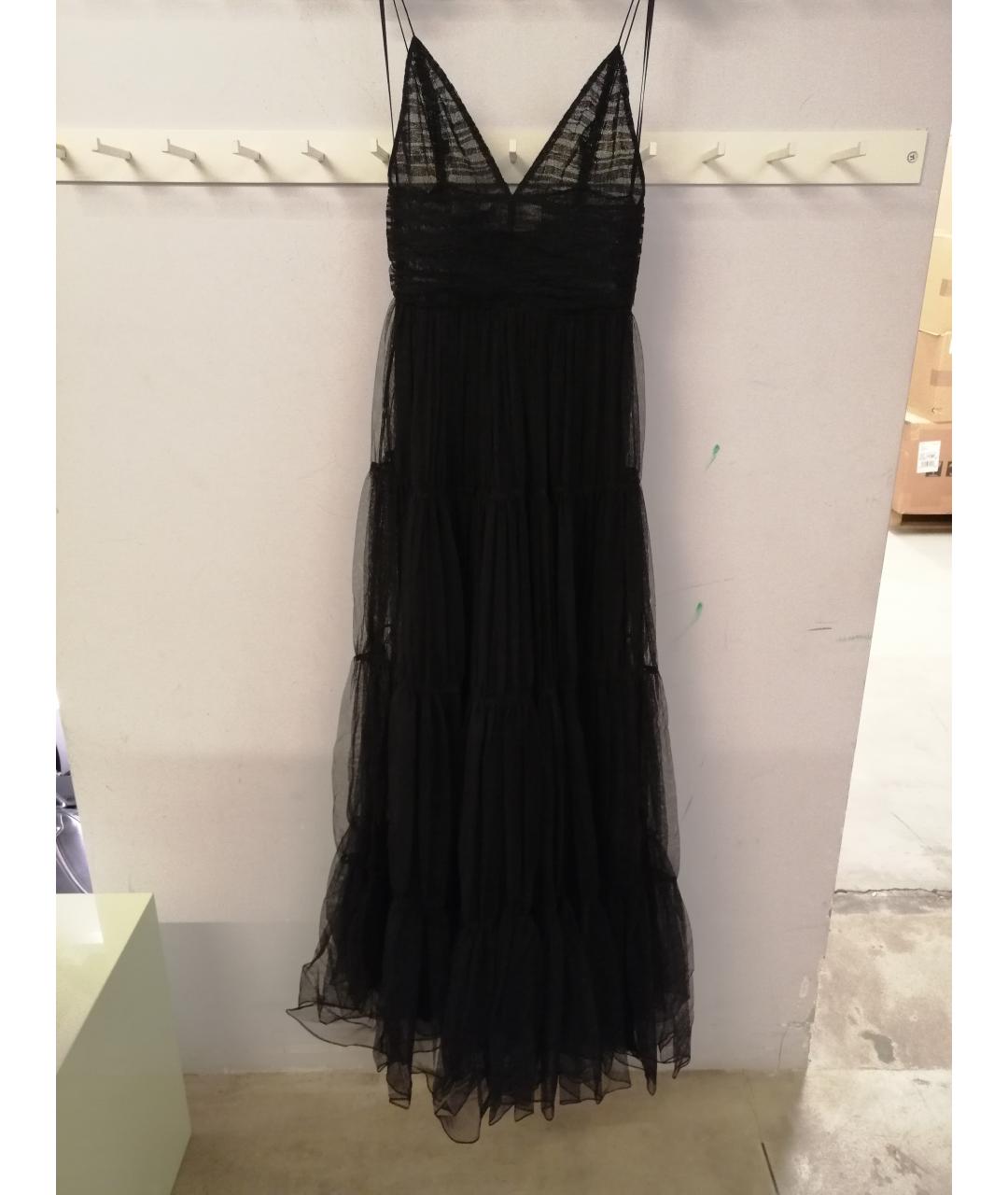 CELINE Черное шелковое вечернее платье, фото 2