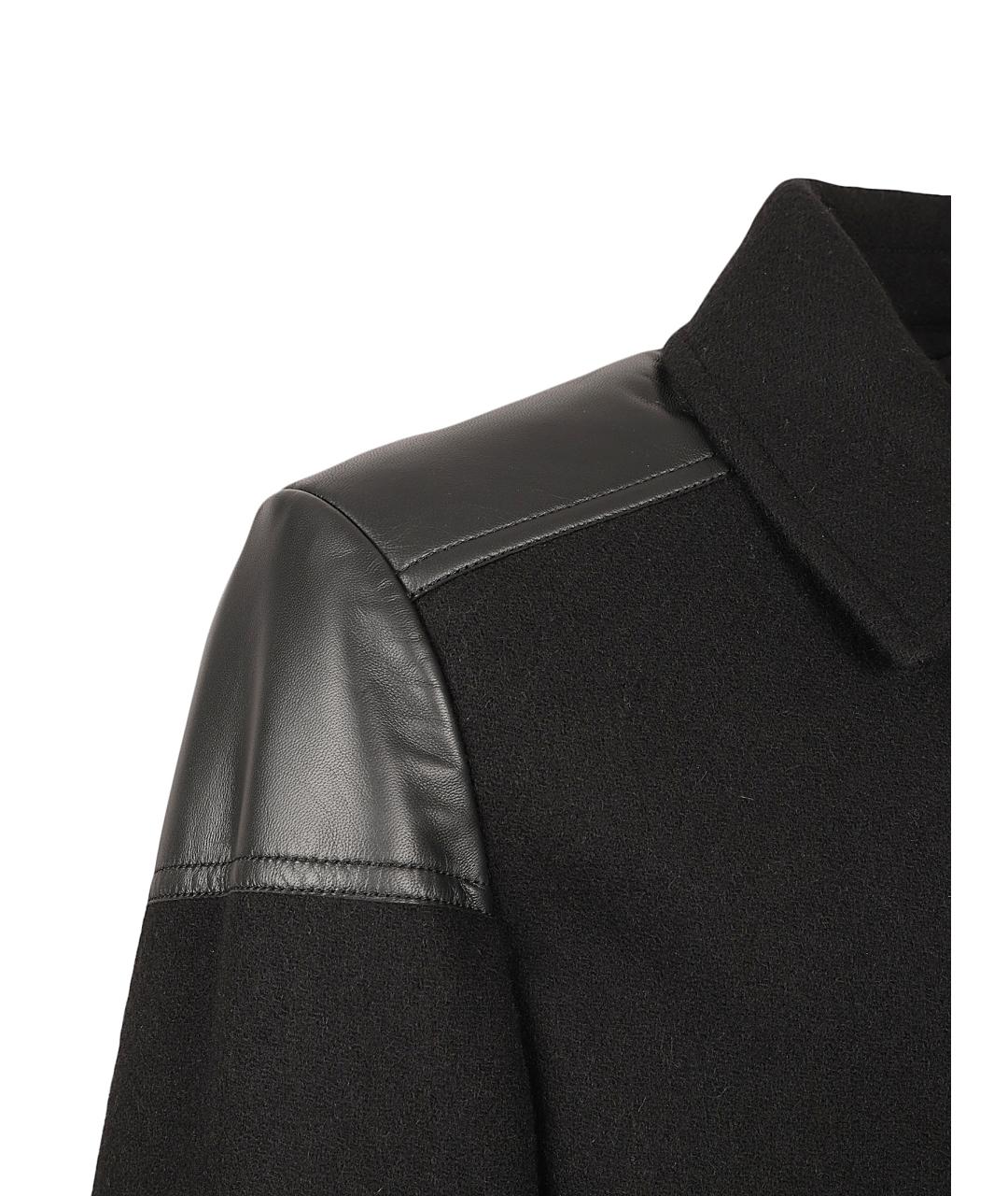 PRADA Черное шерстяное пальто, фото 2