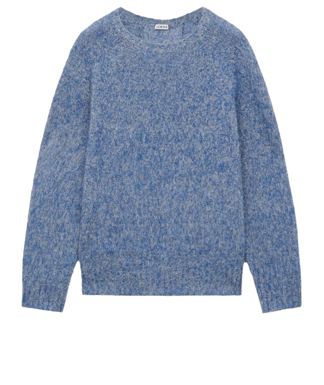 LOEWE Голубой шерстяной джемпер / свитер, фото 1