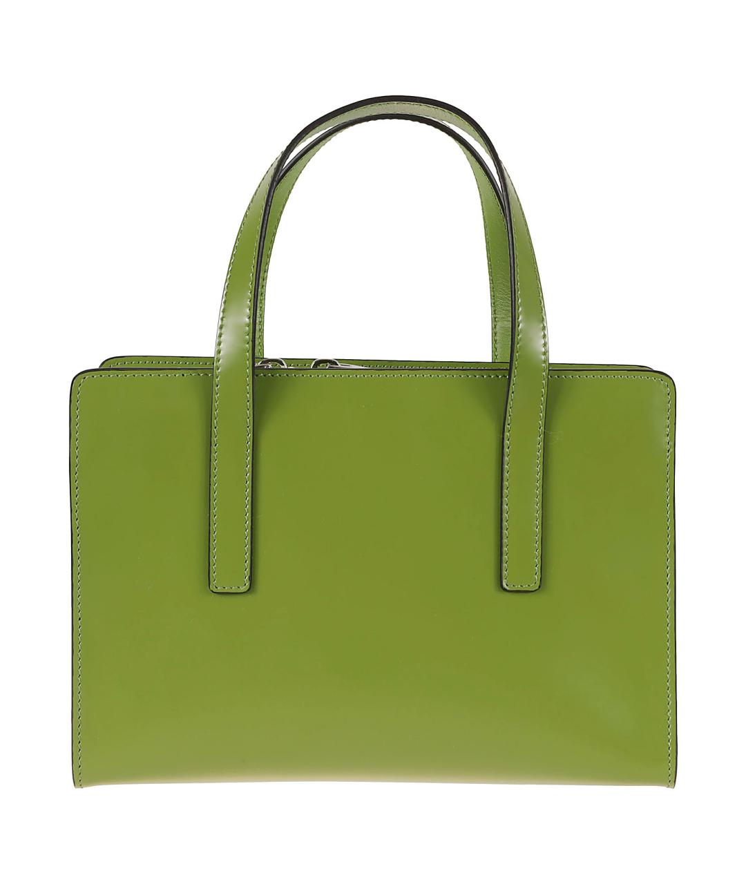 PRADA Зеленая кожаная сумка тоут, фото 2