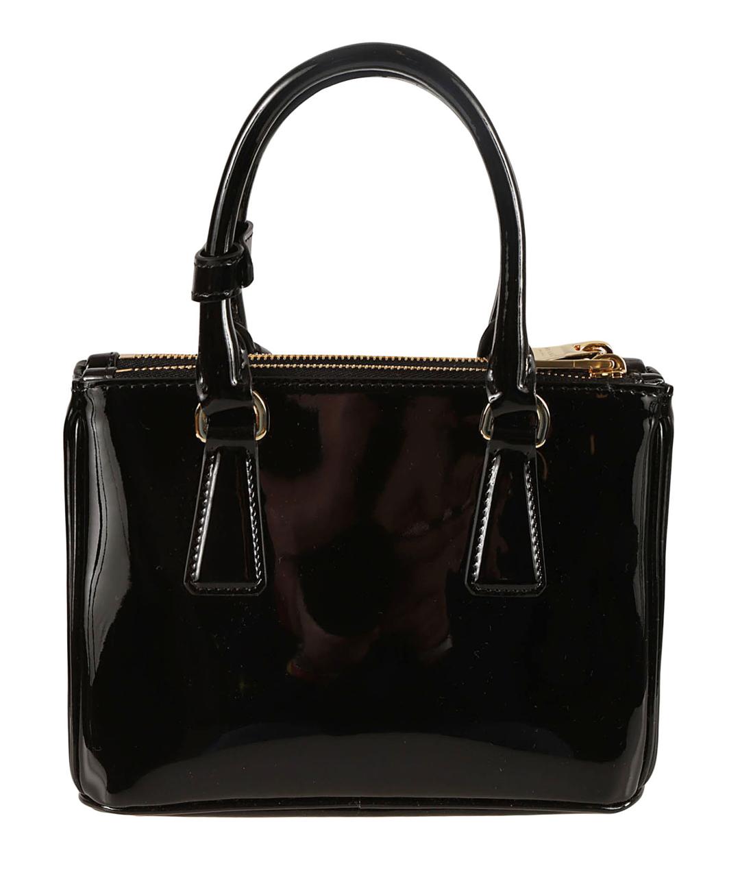 PRADA Черная кожаная сумка тоут, фото 2