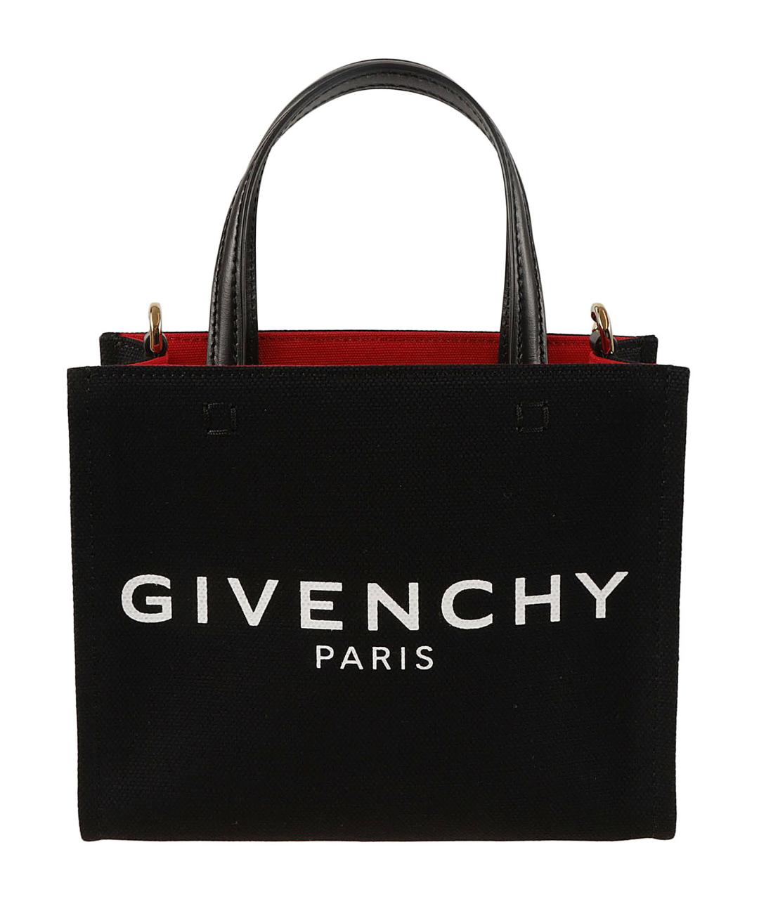 GIVENCHY Черная хлопковая сумка тоут, фото 1