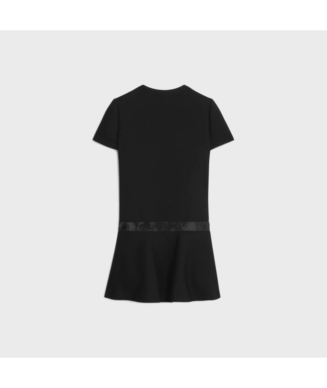 CELINE Черное коктейльное платье, фото 3
