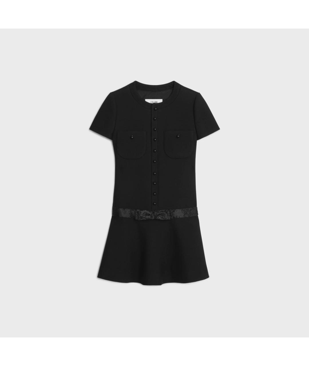 CELINE Черное коктейльное платье, фото 6