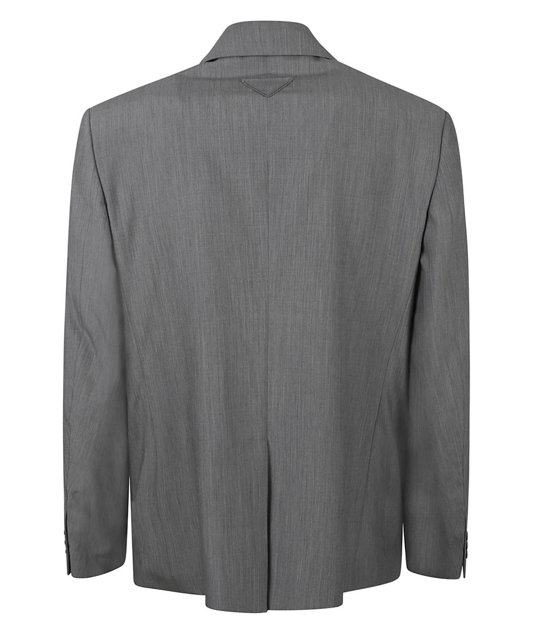 PRADA Серый пиджак, фото 3