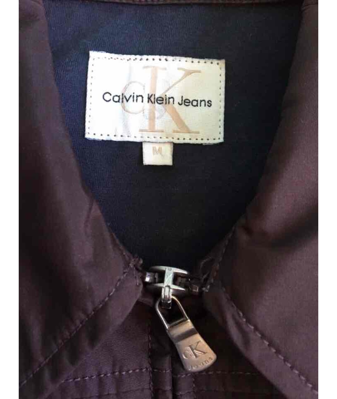 CALVIN KLEIN Коричневая хлопковая куртка, фото 2