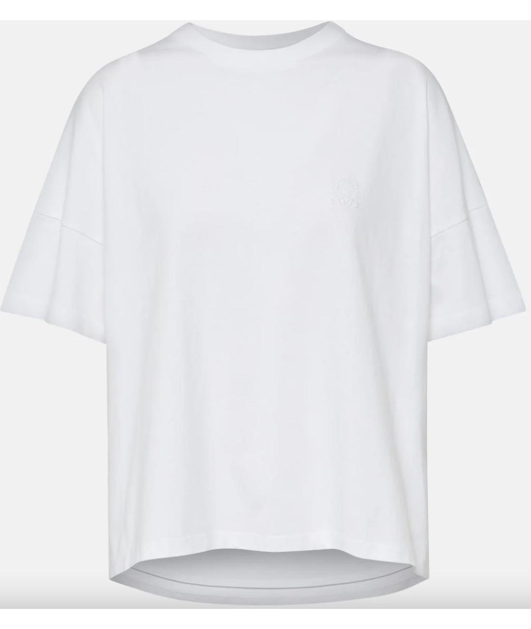 LOEWE Белая хлопковая футболка, фото 6