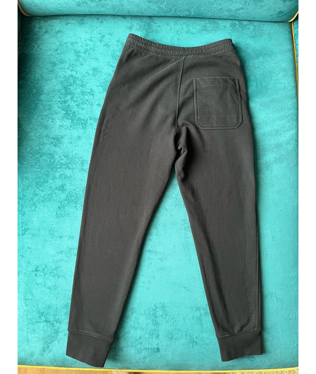 Y-3 Черные хлопковые повседневные брюки, фото 2