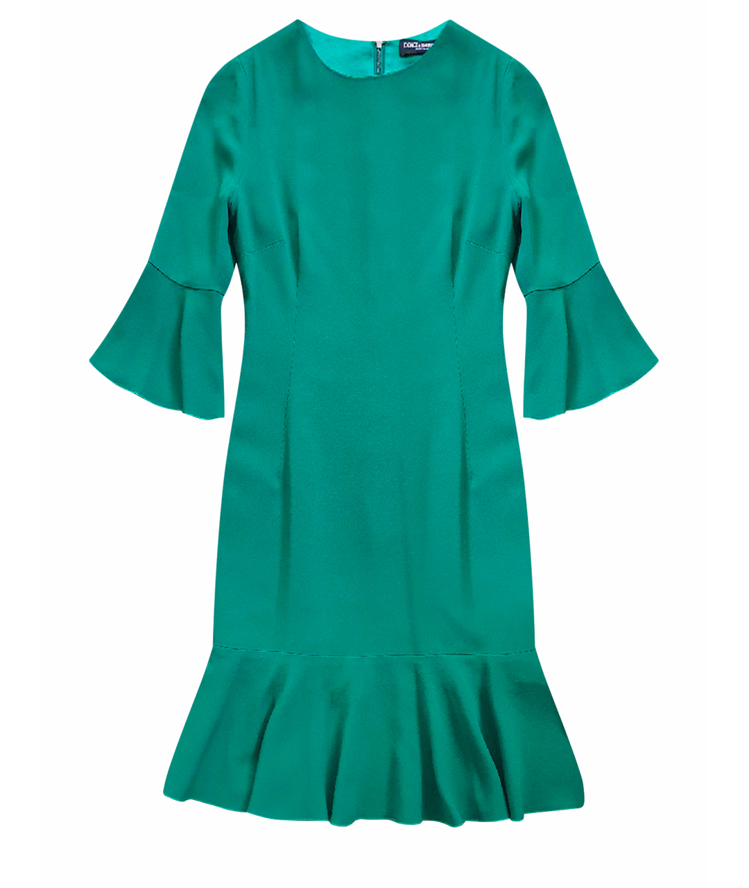 DOLCE&GABBANA Зеленые вискозное повседневное платье, фото 1
