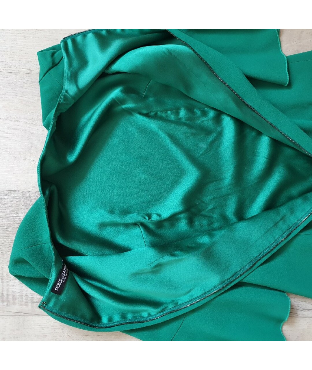 DOLCE&GABBANA Зеленые вискозное повседневное платье, фото 7