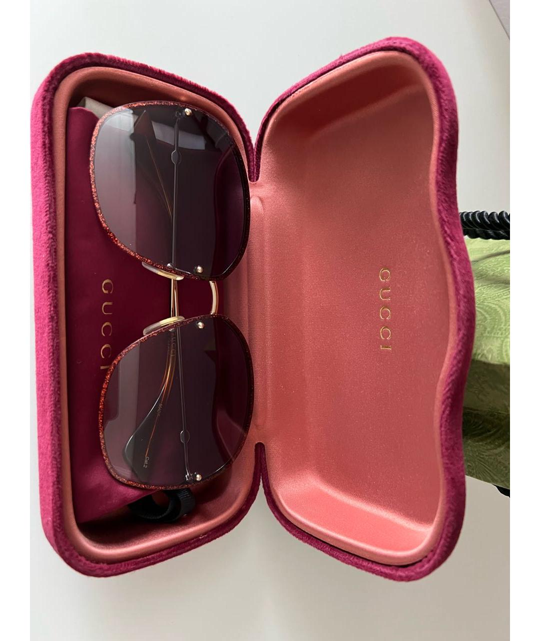 GUCCI Металлические солнцезащитные очки, фото 4