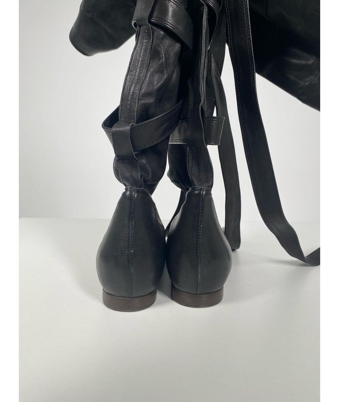 CHLOE Черные кожаные ботфорты, фото 4