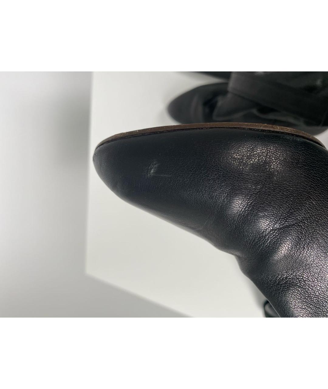CHLOE Черные кожаные ботфорты, фото 6