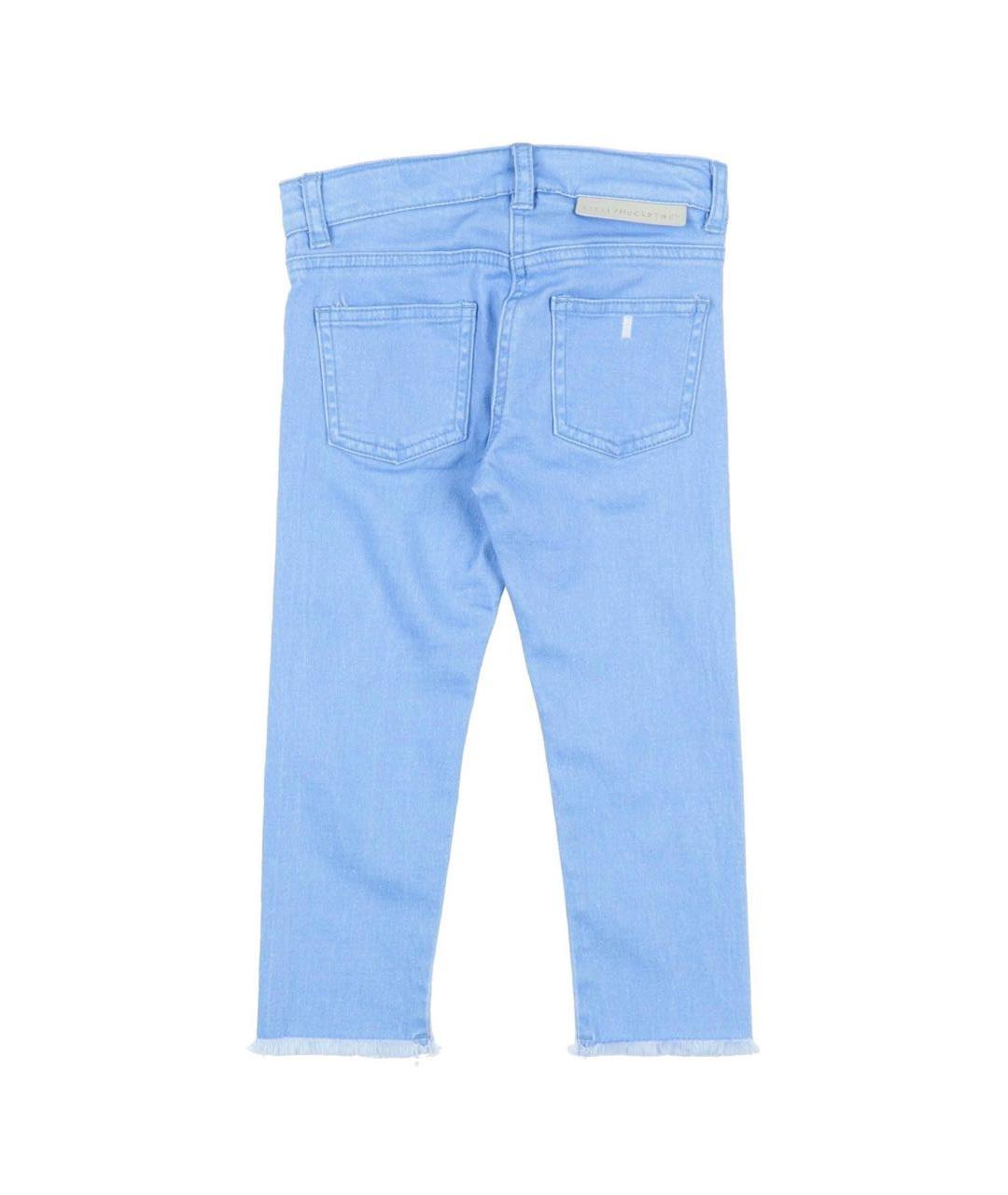 STELLA MCCARTNEY Голубые хлопковые детские джинсы, фото 2
