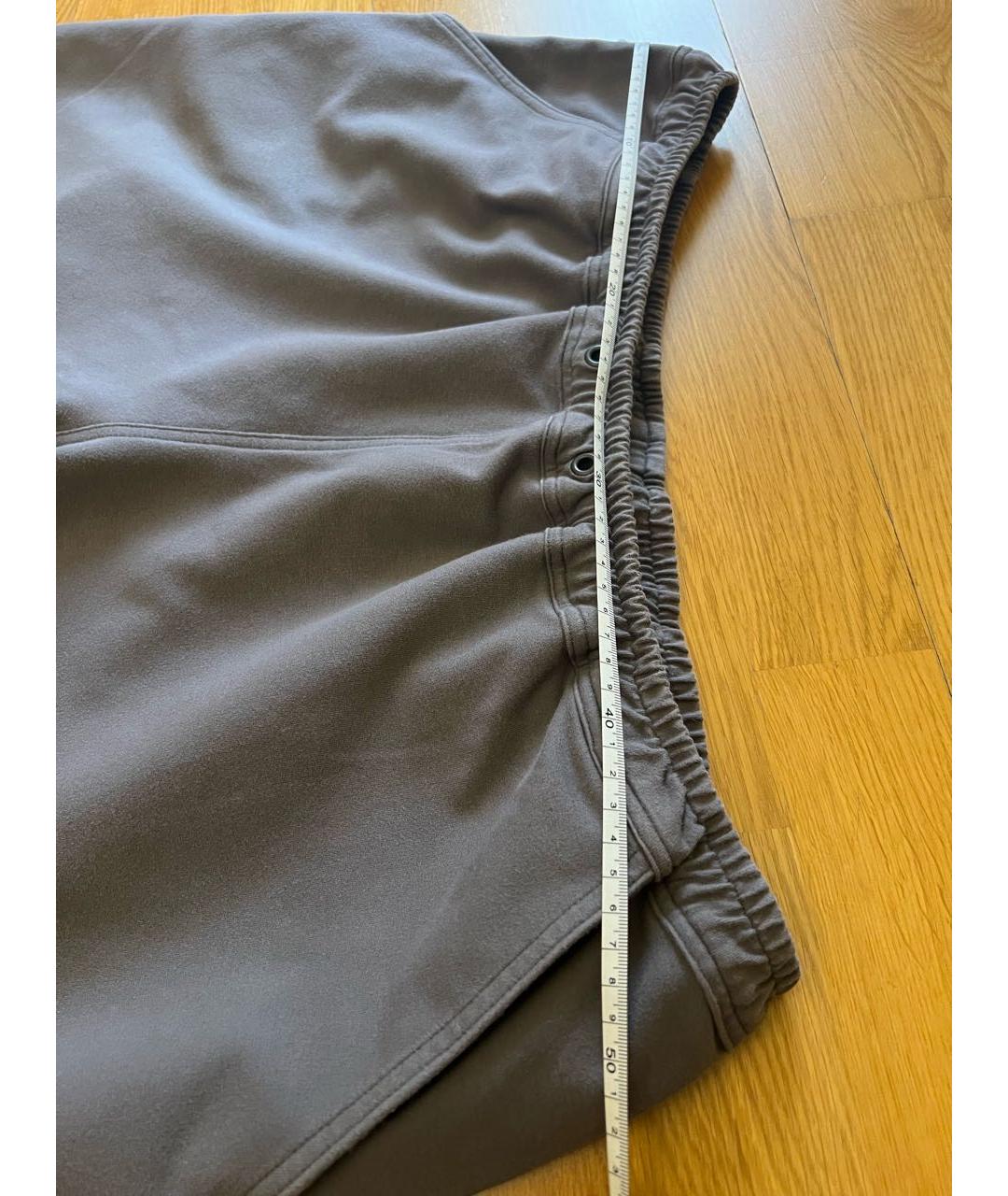 KITON Серые хлопко-эластановые шорты, фото 6