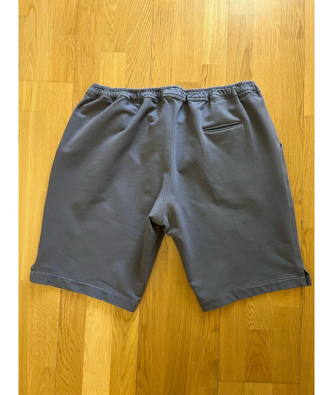 KITON Серые хлопко-эластановые шорты, фото 2