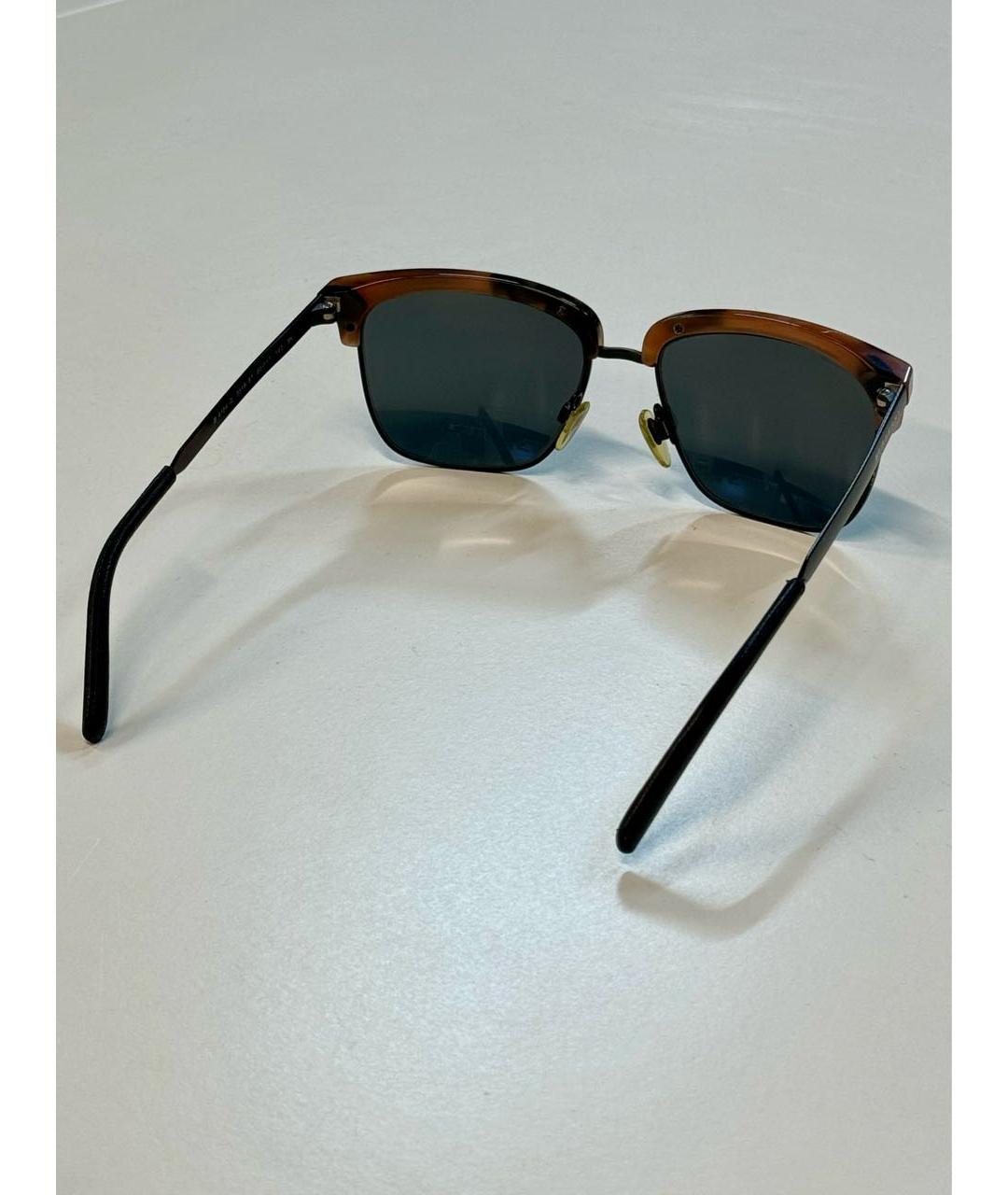 BURBERRY Черные металлические солнцезащитные очки, фото 3