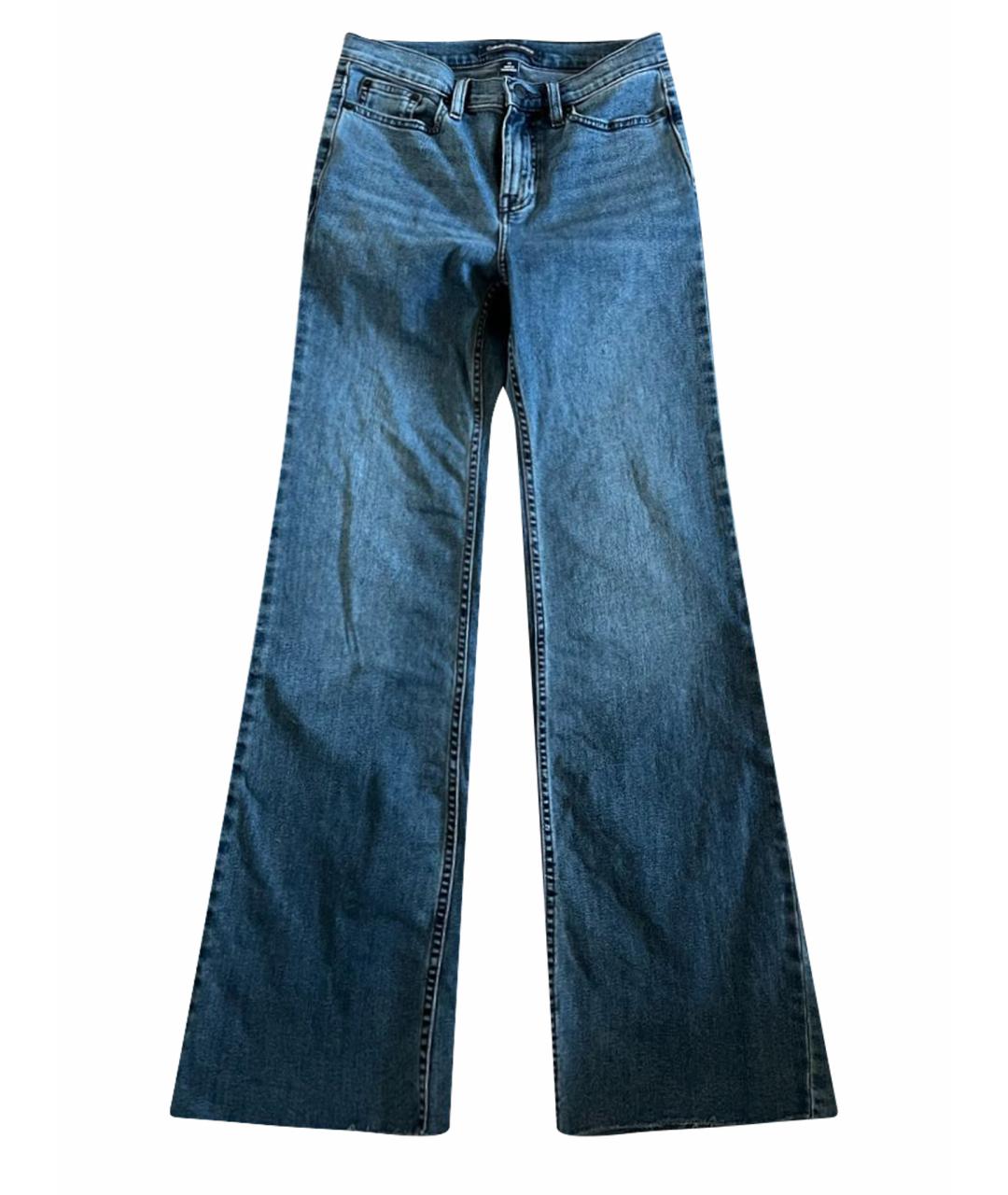 CALVIN KLEIN Синие хлопковые джинсы клеш, фото 1