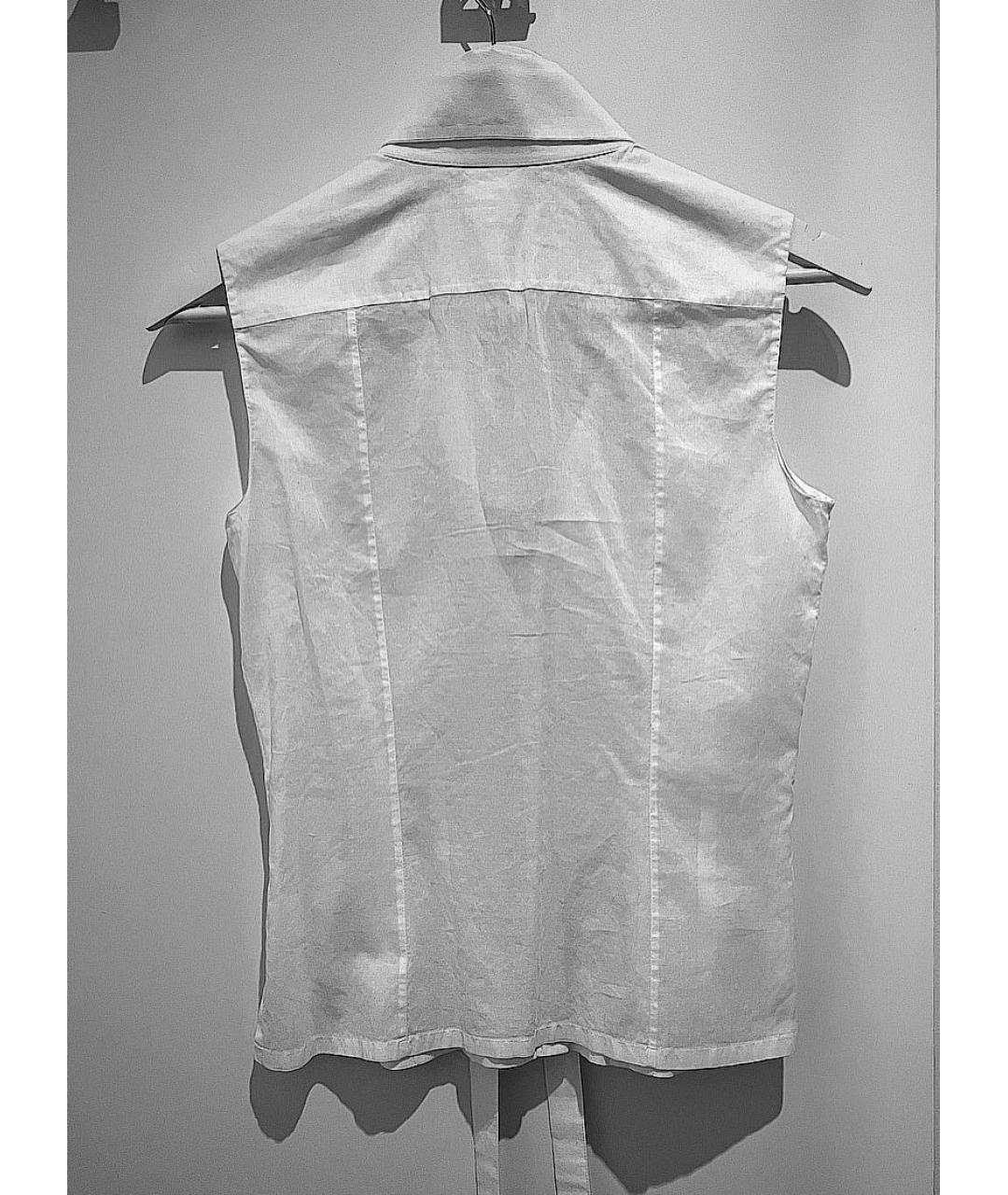 CHANEL PRE-OWNED Белая хлопковая блузы, фото 2