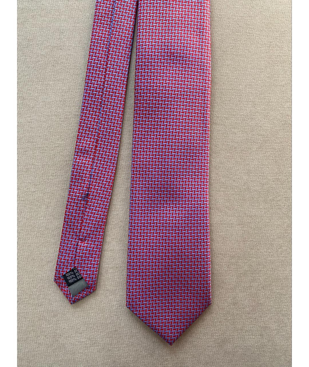 SAINT LAURENT Розовый шелковый галстук, фото 2