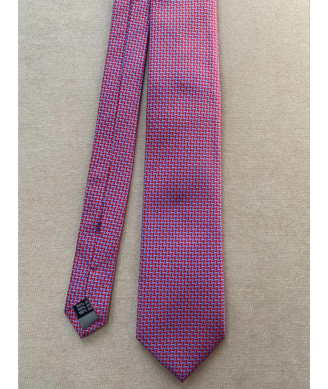 SAINT LAURENT Розовый шелковый галстук, фото 3