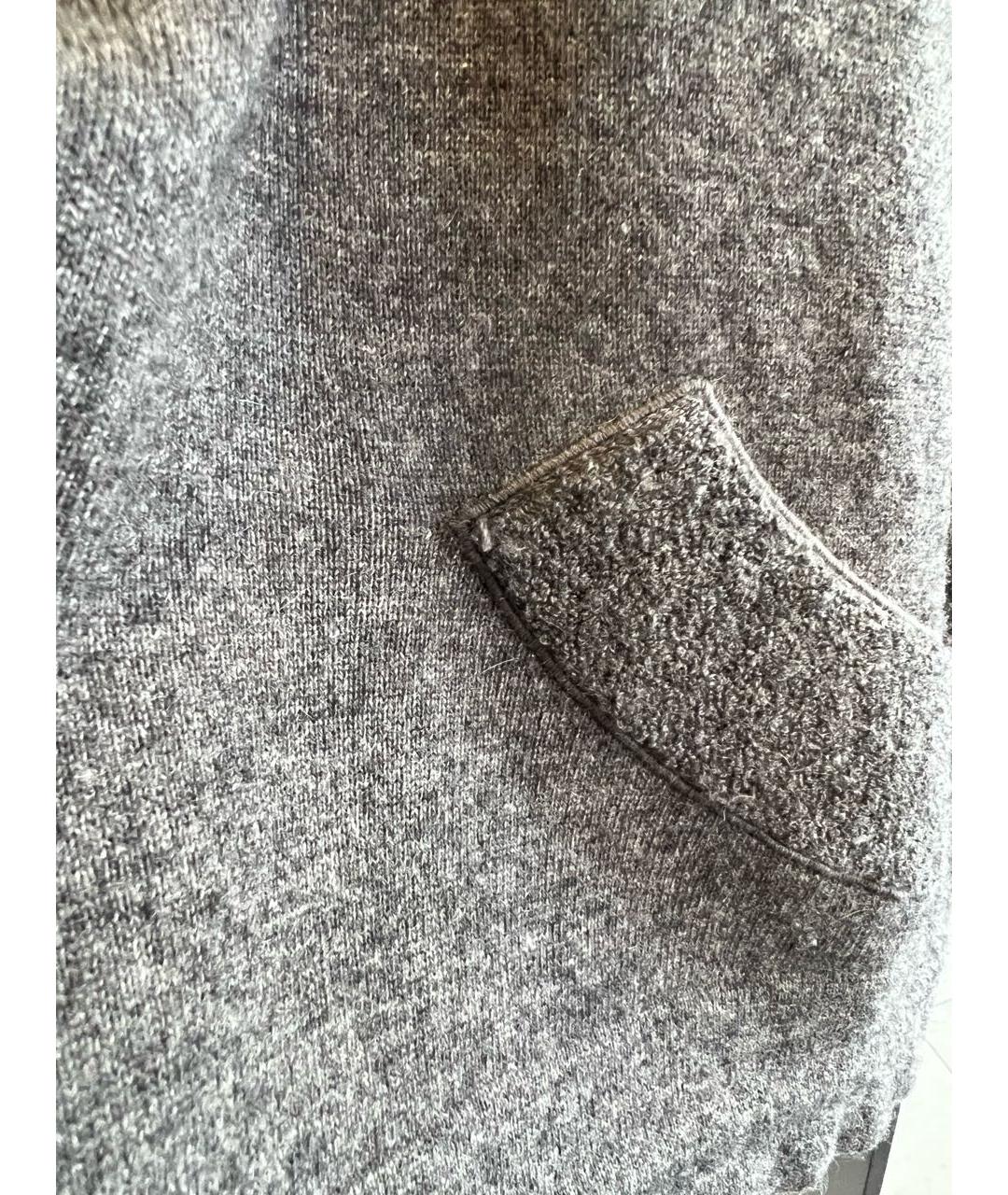 CHANEL PRE-OWNED Серый шерстяной кардиган, фото 7