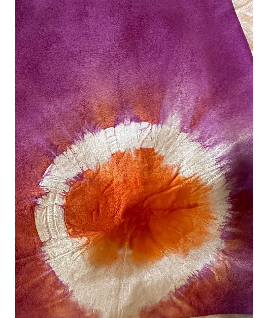 BLUMARINE Мульти кожаная юбка мини, фото 3