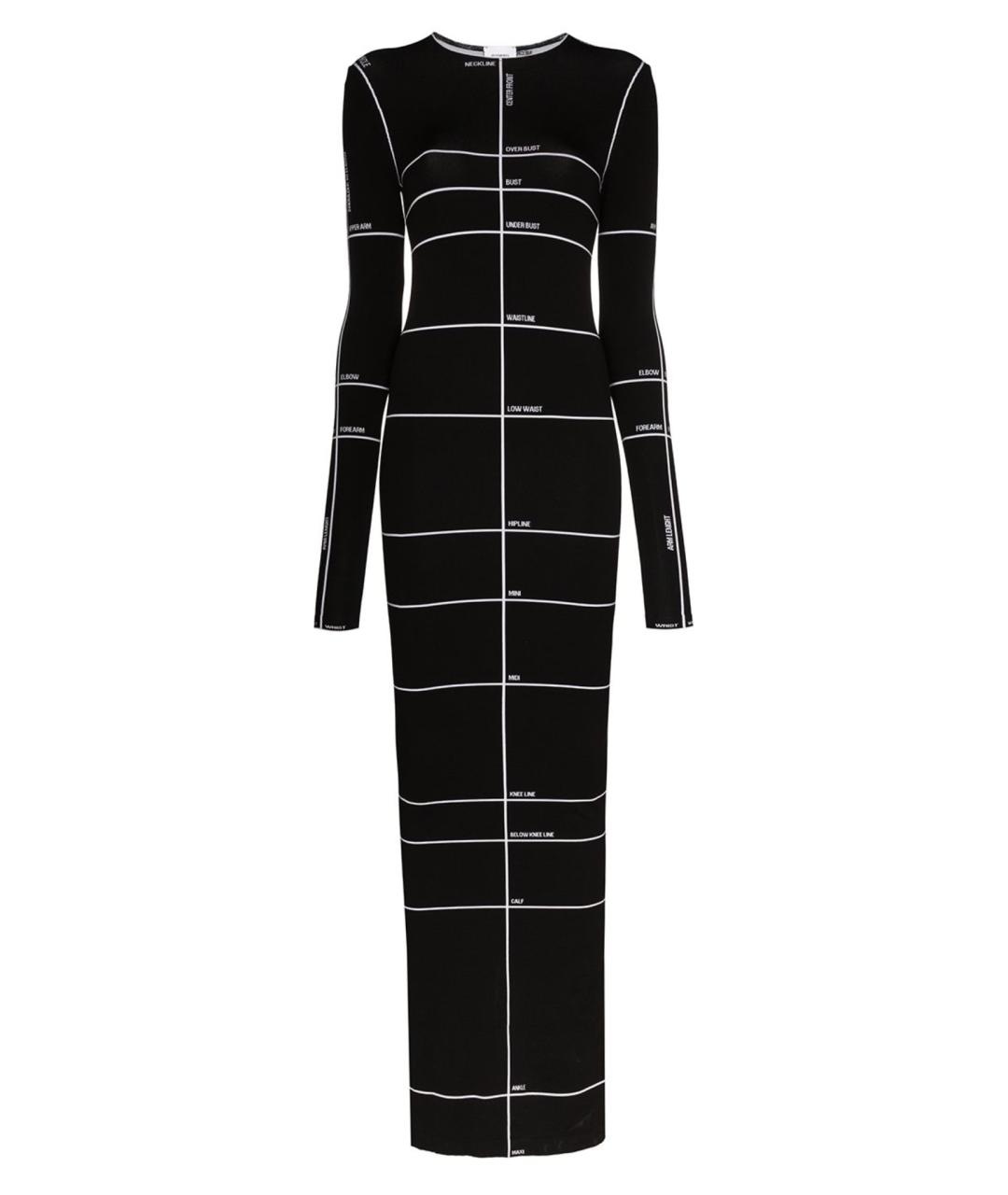 VETEMENTS Черное полиамидовое вечернее платье, фото 1