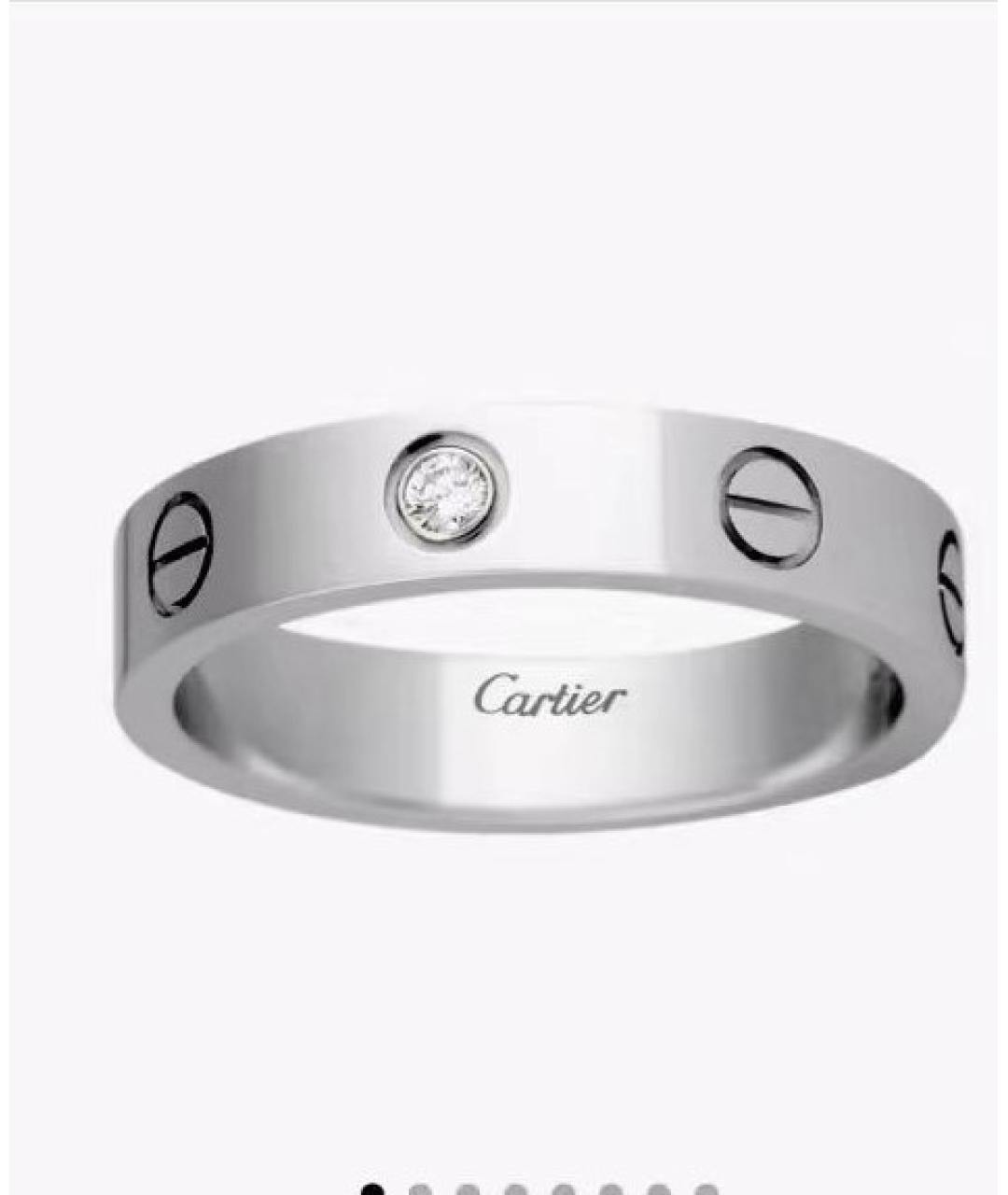 CARTIER Белое кольцо из белого золота, фото 5