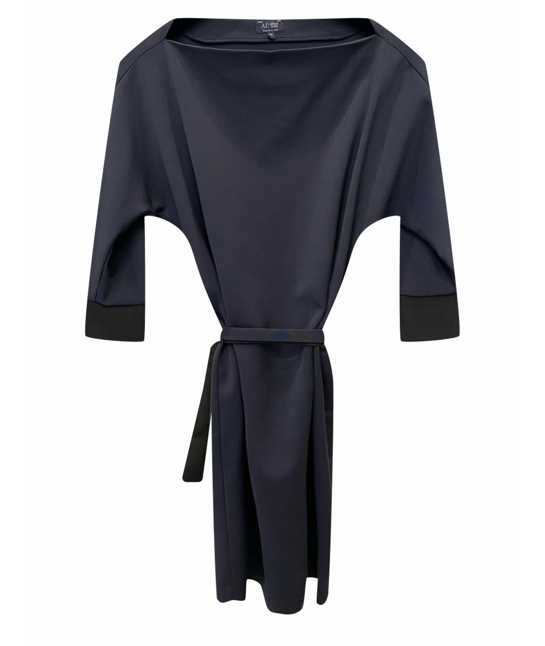 ARMANI JEANS Темно-синее полиэстеровое повседневное платье, фото 1