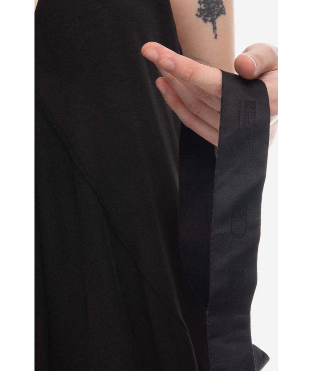 RICK OWENS DRKSHDW Черное хлопковое повседневное платье, фото 4