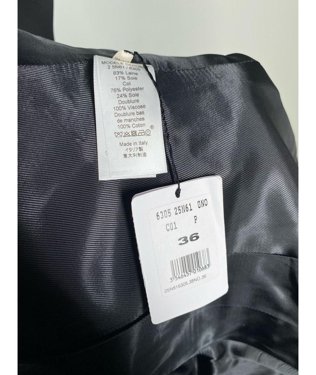 CELINE PRE-OWNED Черный шерстяной жакет/пиджак, фото 7