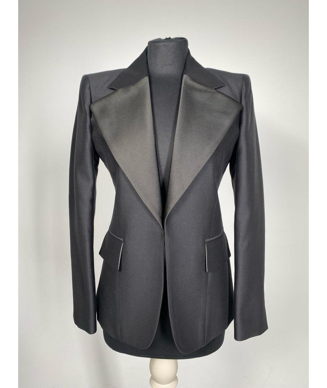 CELINE PRE-OWNED Черный шерстяной жакет/пиджак, фото 9