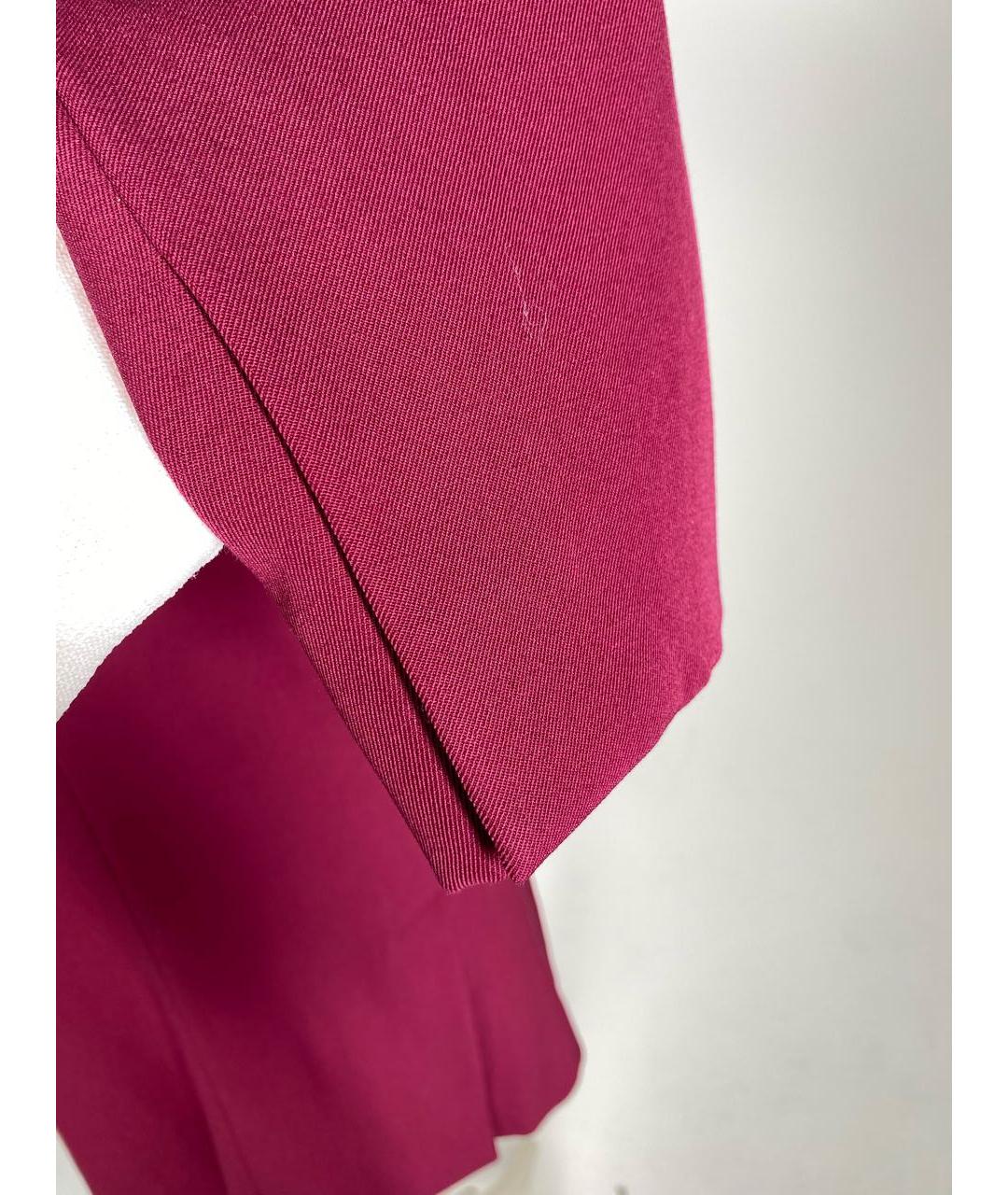 CELINE PRE-OWNED Бордовый шерстяной жакет/пиджак, фото 4