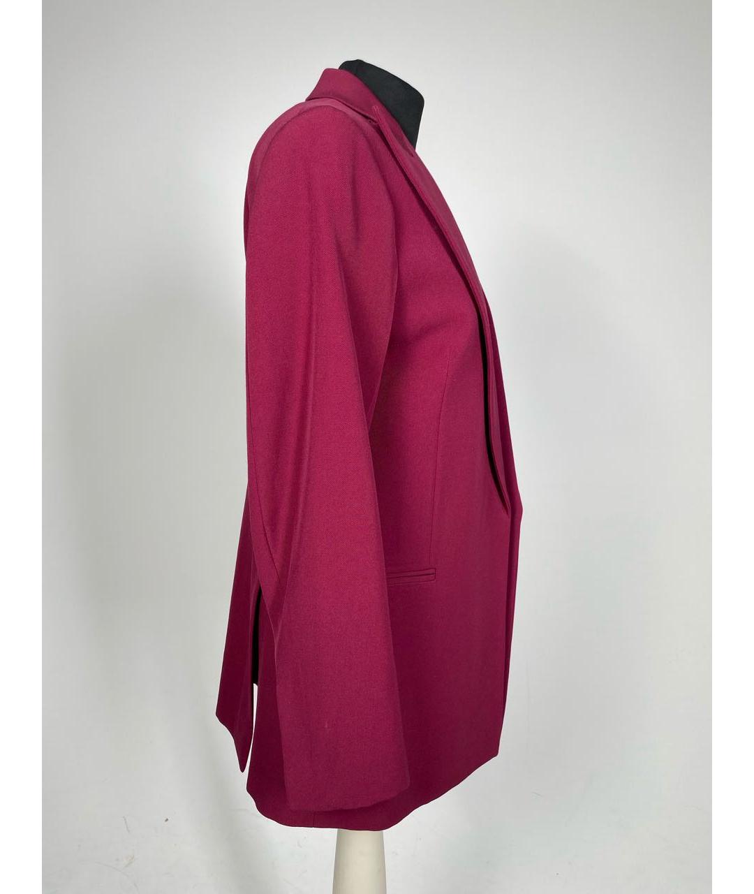 CELINE PRE-OWNED Бордовый шерстяной жакет/пиджак, фото 5