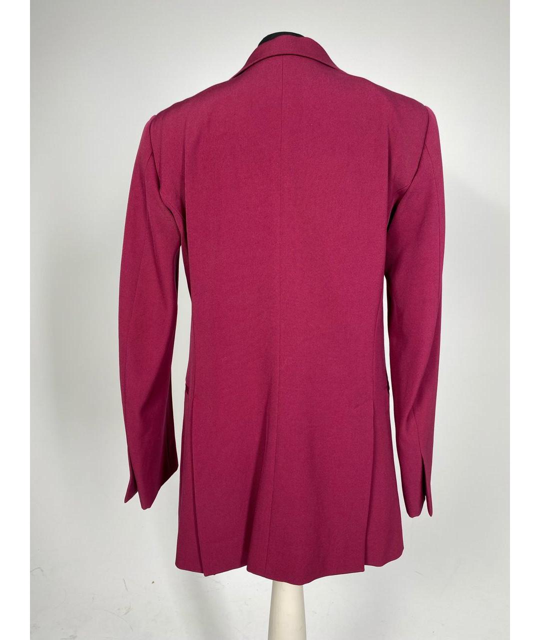 CELINE PRE-OWNED Бордовый шерстяной жакет/пиджак, фото 2