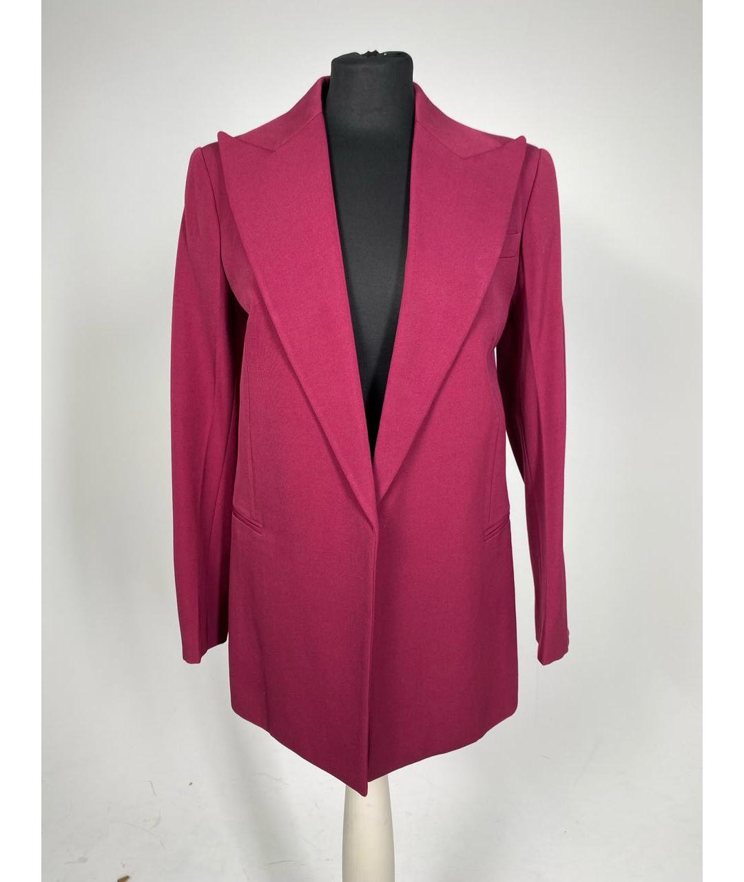 CELINE PRE-OWNED Бордовый шерстяной жакет/пиджак, фото 9